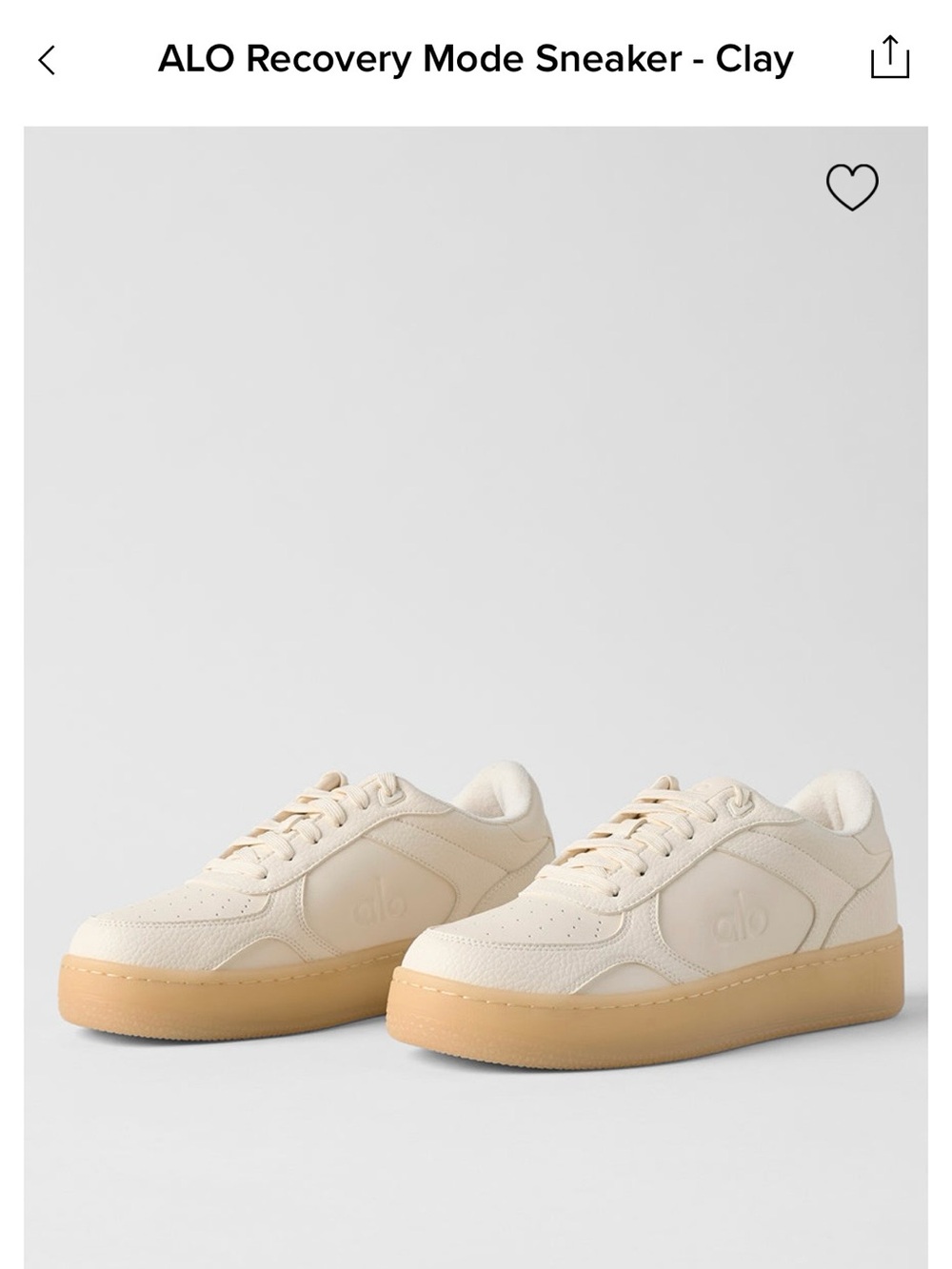 ALO Yoga Recovery Mode Sneaker in Clay, Size W7